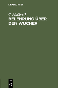 Belehrung Über Den Wucher