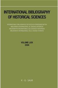 International Bibliography of Historical Sciences, Volume 69