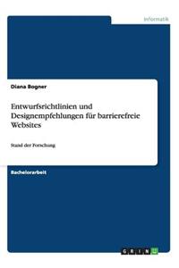Entwurfsrichtlinien und Designempfehlungen für barrierefreie Websites
