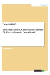 Ethischer Konsum. Chancen und Gefahren für Unternehmen in Deutschland