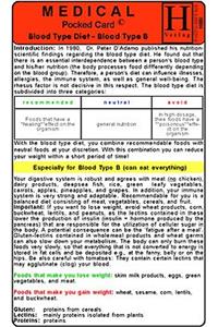 Blood Type Diet, Blood Type B