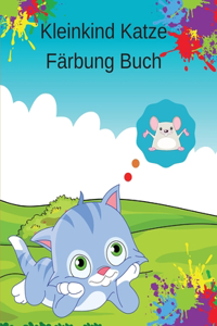 Kleinkind Katze Färbung Buch