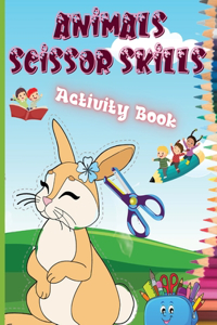 Animals Scissor Skills Activity Book