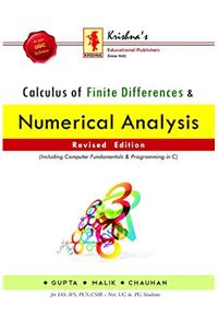 Calculus of Finite Difference & Numerical Analysis