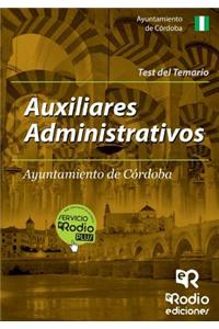 Auxiliares Administrativos del Ayuntamiento de Cordoba. Test del Temario