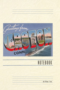 Vintage Lined Notebook Greetings from Groton