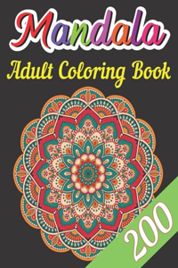 200 Mandala Adult Coloring Book