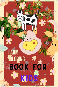 Farm coloring book for kids