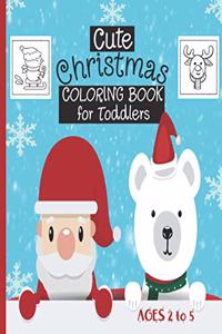 Cute Christmas Coloring Book For Toddlers