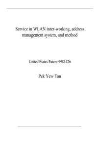 Service in WLAN inter-working, address management system, and method