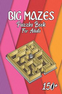 Big Mazes Puzzles Book For Adults