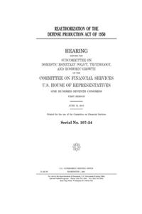 Reauthorization of the Defense Production Act of 1950