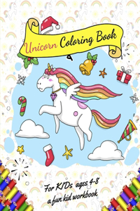 Unicorn Coloring Book For Kids Ages 4-8