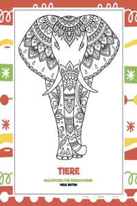 Malbücher für Erwachsene - Viele Seiten - Tiere