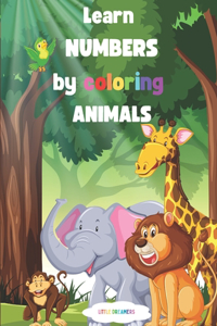 Learn numbers by coloring animals