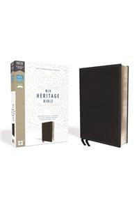 NIV, Heritage Bible, Deluxe Single-Column, Leathersoft, Black, Comfort Print