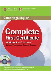 Complete First Certificate Workbook with Answers [With CDROM]