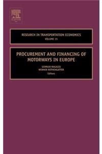 Procurement and Financing of Motorways in Europe, 15