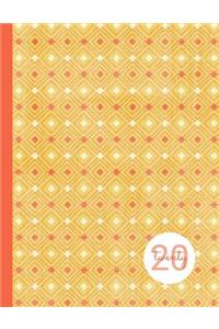 2020 Weekly Planner - Dot Grid - Honey Tangerine