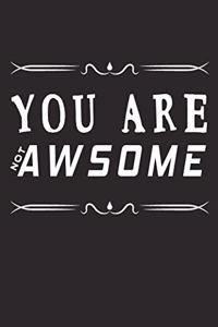 You Are Not Awsome
