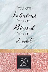 80th Birthday Journal