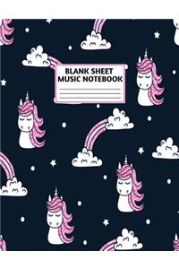 Blank Sheet Music Notebook