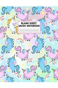 Blank Sheet Music Notebook