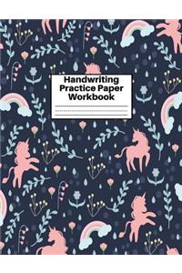 Handwriting Practice Paper Workbook