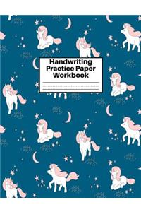 Handwriting Practice Paper Workbook