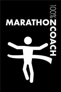 Marathon Running Coach Notebook