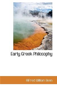 Early Greek Philosophy