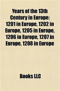 Years of the 13th Century in Europe