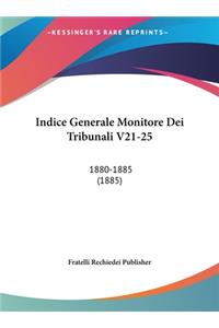 Indice Generale Monitore Dei Tribunali V21-25