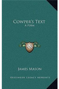 Cowper's Text