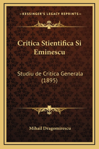 Critica Stientifica Si Eminescu