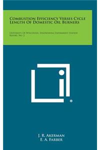 Combustion Efficiency Verses Cycle Length of Domestic Oil Burners