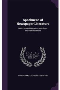 Specimens of Newspaper Literature