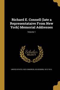 Richard E. Connell (late a Representataive From New York) Memorial Addresses; Volume 1