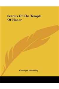 Secrets Of The Temple Of Honor