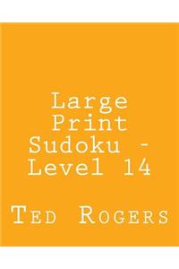 Large Print Sudoku - Level 14