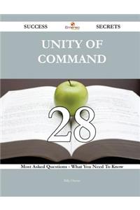 Unity of Command 28 Success Secrets: 28 ...