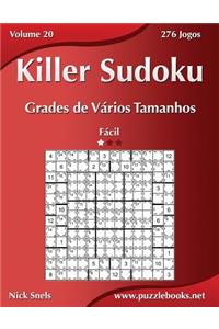Killer Sudoku Grades de VÃ¡rios Tamanhos - FÃ¡cil - Volume 20 - 276 Jogos
