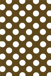 Mind Blowing Brown Polkadot 200 Page Lined Journal