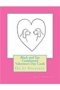 Black and Tan Coonhound Valentine's Day Cards