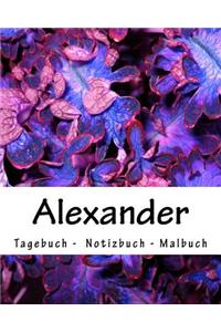 Alexander - Tagebuch - Notizbuch - Malbuch