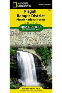 Pisgah Ranger District, Pisgah National Forest, North Carolina, USA Outdoor Recreation Map