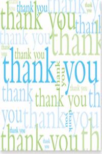 Thank You Notes Many Thanks