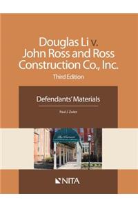 Douglas Li V. John Ross and Ross Construction Co., Inc.