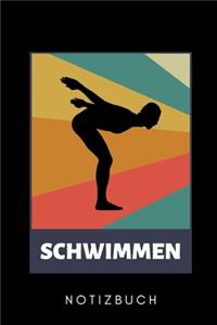 Schwimmen Notizbuch