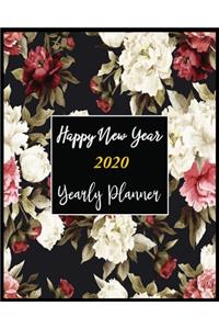 Happy New Year 2020 Yearly Planner